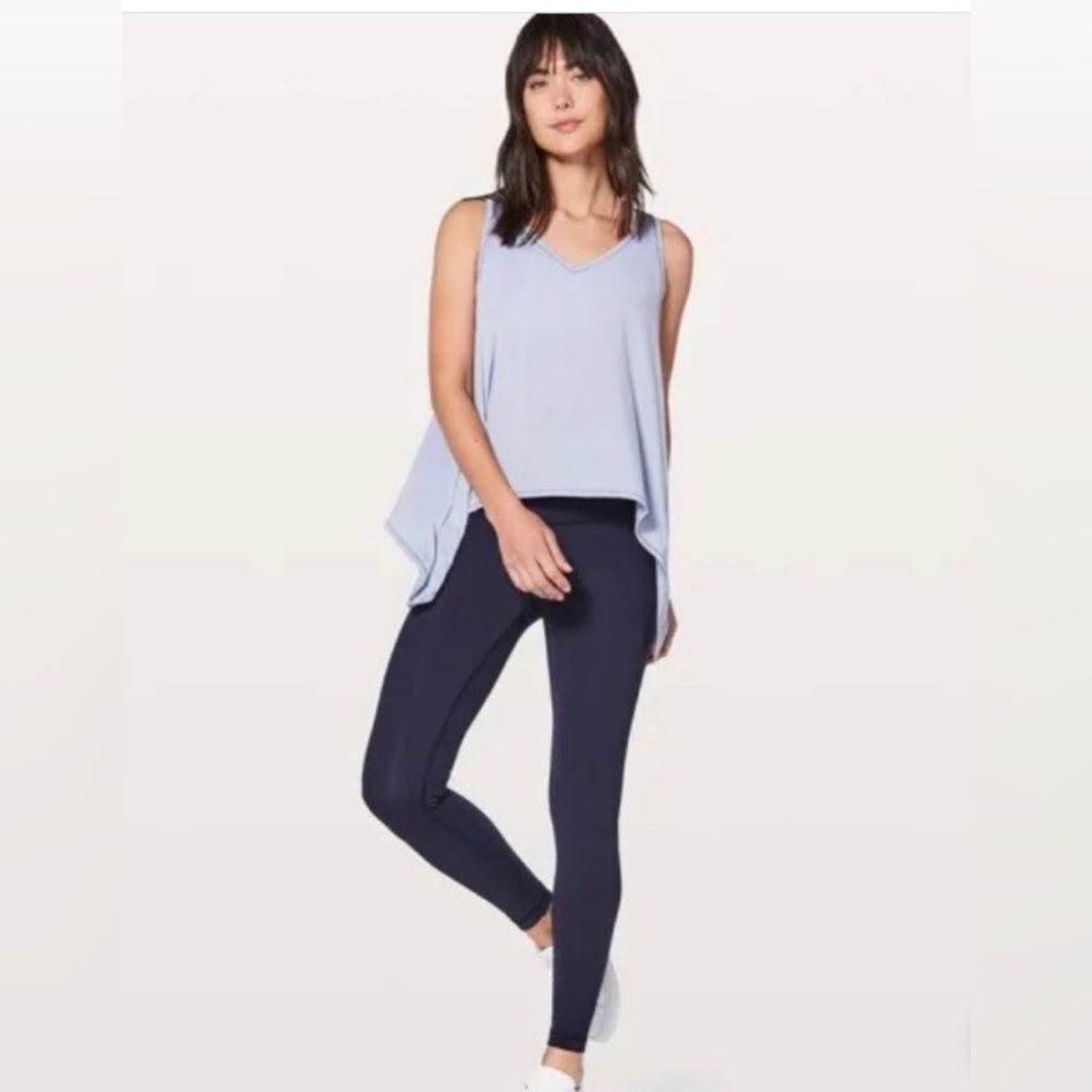 Lulumemon Watch Me Flip Tank in Heathered Misty Moon